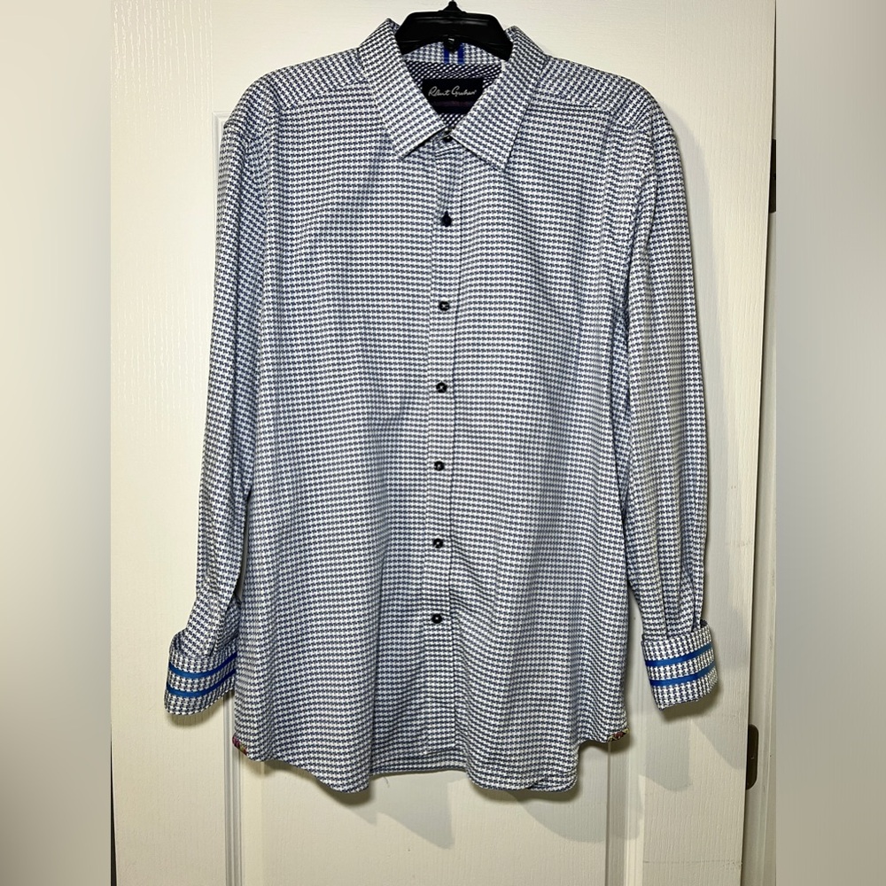 Robert Graham Modern‎ Tailored Fit Button Down Dress Shirt size 2XL